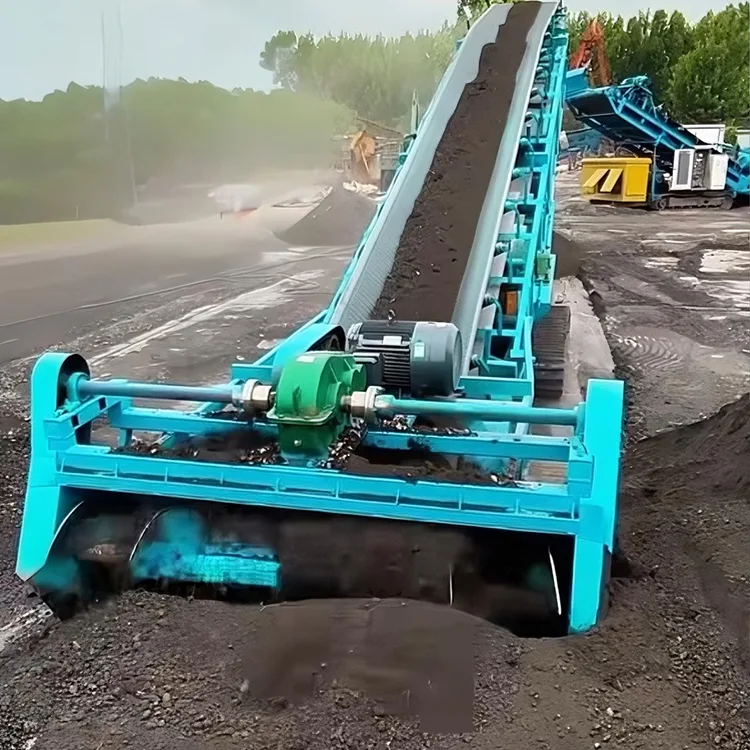 Schraper mobiele transportband